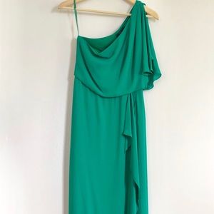 BCBGMAXAZRIA GREEN KENDAL GOWN